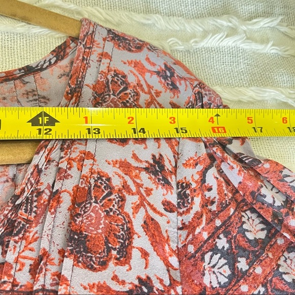 URBAN OUTFITTERS ECOTE Amethyst Pleated Pintuck Dress Sz L Boho Peasant Country - Picture 10 of 11